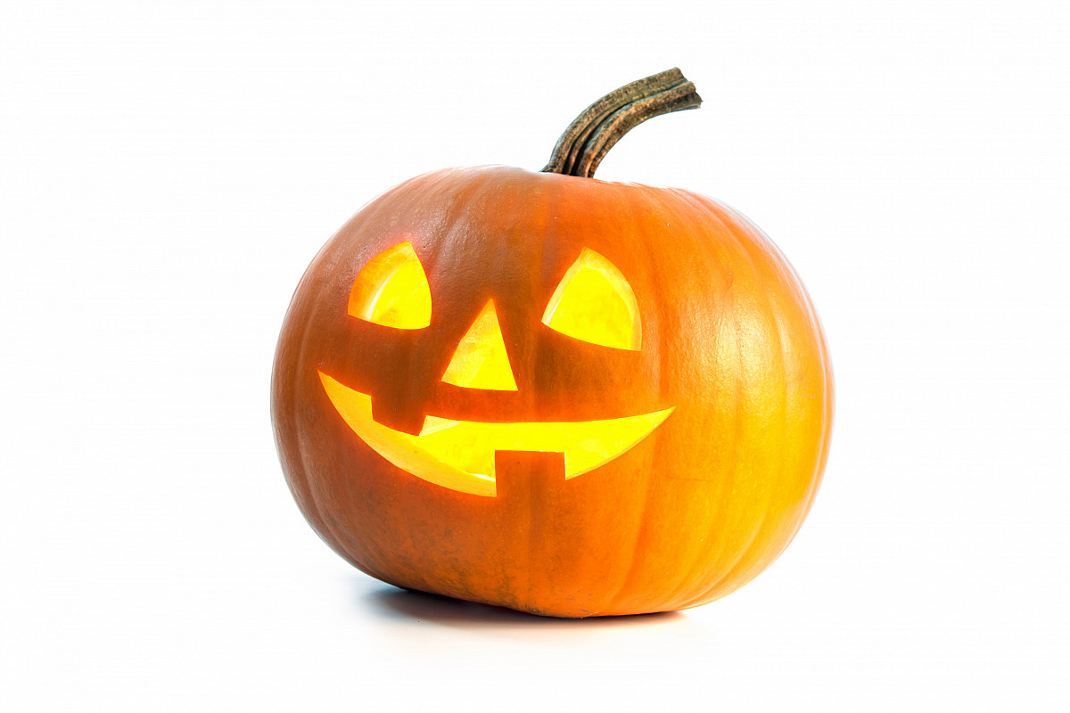 Halloween Pumpkin isolated on white background